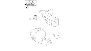 противовес New Holland T6010 Obciążnik 1000kg 87643471