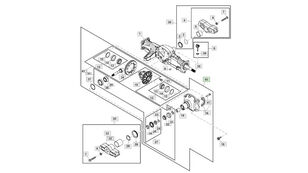 дифференциал LVA10376 для минитрактора John Deere 3320 3520 3720