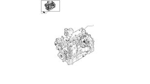 двигатель 87542026 для трактора колесного New Holland T6090