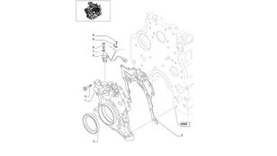 насос масляный 2830913 для трактора колесного New Holland T6010