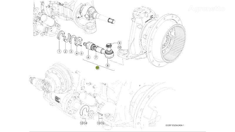 рулевая рейка 0014996420 для трактора колесного Claas Xerion 4000