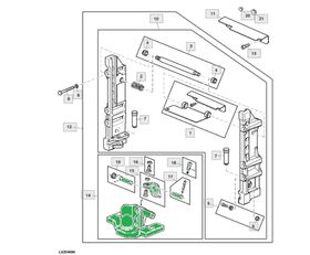 Zaczep kulowy K80 Sauermann HS 6079 AL222366 для трактора колесного John Deere seria 6000/7000